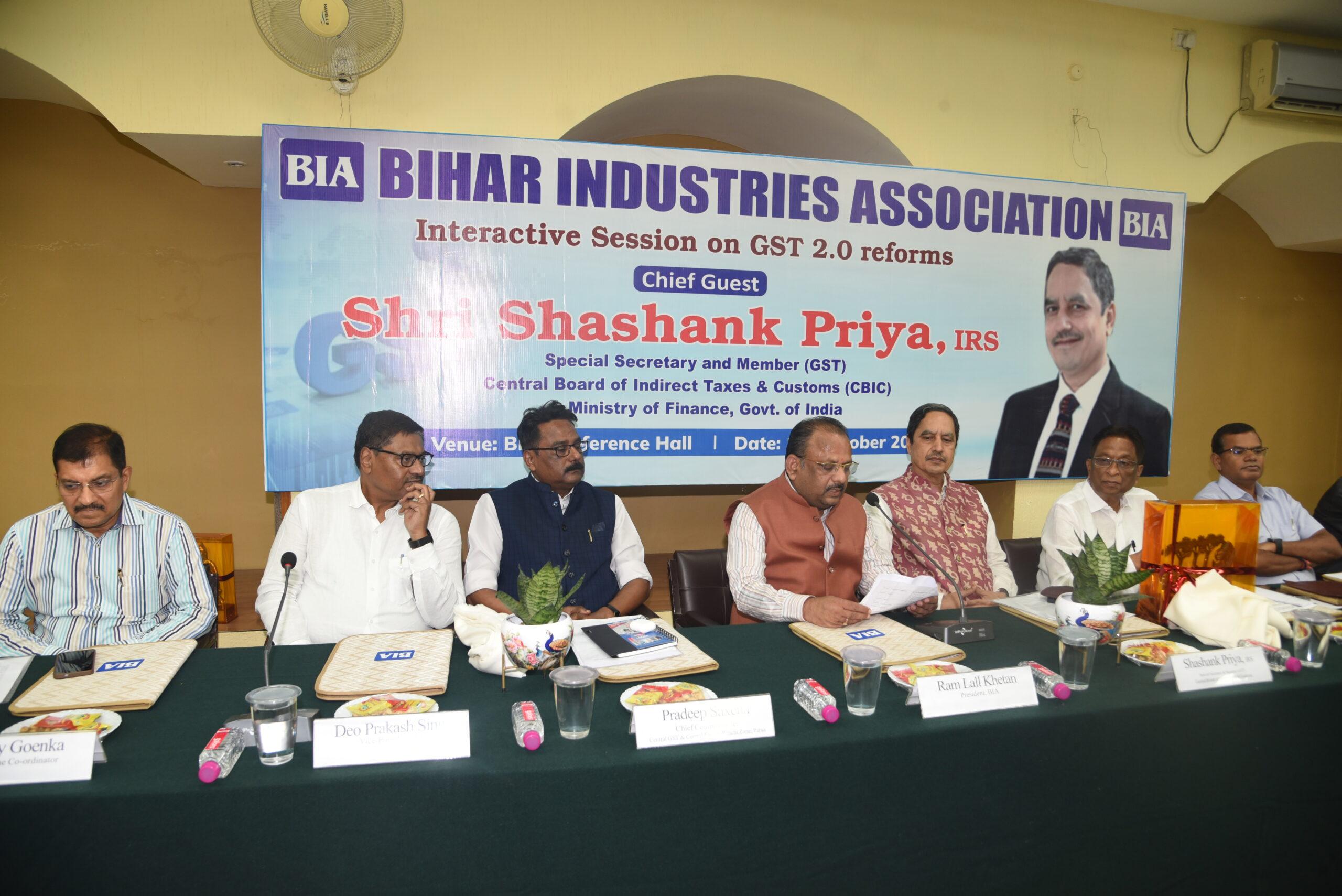 Session on GST Reforms 2.0 with Shri Shashank Priya